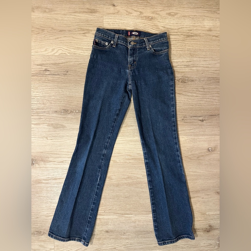 BONGO Y2K Dark Blue Flare Jeans rare vintage size 1 - Picture 2 of 5